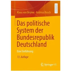 Das politische System der Bundesrepublik Deutschland, Fachbücher von Andreas Busch, Klaus von Beyme