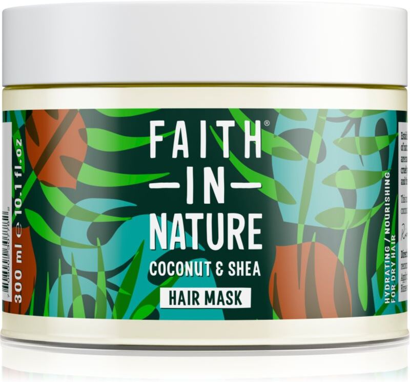 Faith In Nature Coconut & Shea masque hydratant pour cheveux secs et abîmés 300 ml