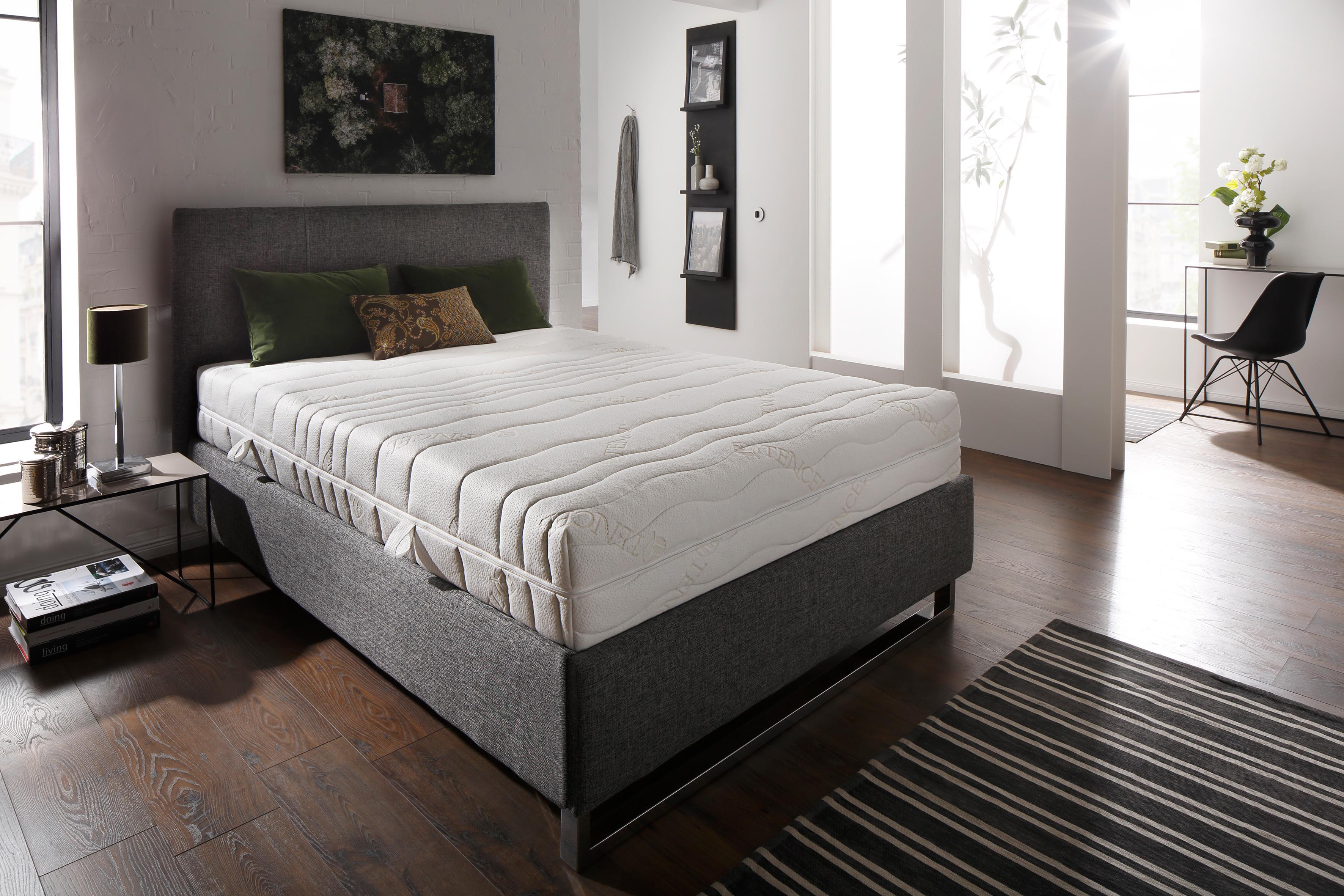Komfortschaummatratze HEMAFA "Cellflex 2700" Gr. 13, beige (champagner), B:90cm H:24cm L:190cm, Bezug: 51% Polyester, 49% Lyocell (TENCEL™). Steppfüllung: 100% Polyester, Matratzen, Komfortschaummatratze, Top Temperaturausgleich dank Tencelbezug champagne
