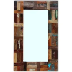 vidaXL Spiegel Altholz 80x50 cm