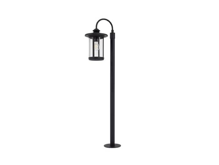 Lindby Außenleuchte (Laterne) Zayn (Retro, Vintage Antik) in Schwarz aus Aluminium (1 flammig E27) - Wegeleuchte Pollerleuchte Wegelampe Sockelleuchte