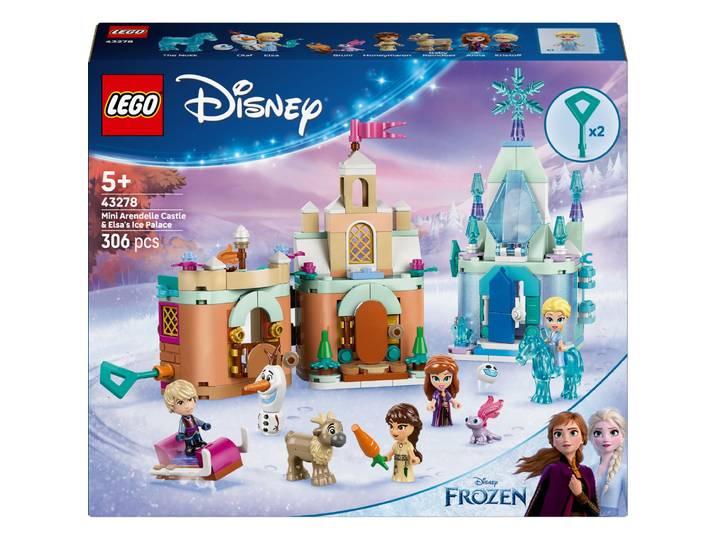 LEGO Disney Princess La Reine des Neiges Château d’Arendelle et Palais de Glace d’Elsa Miniatures 43278 LEGO