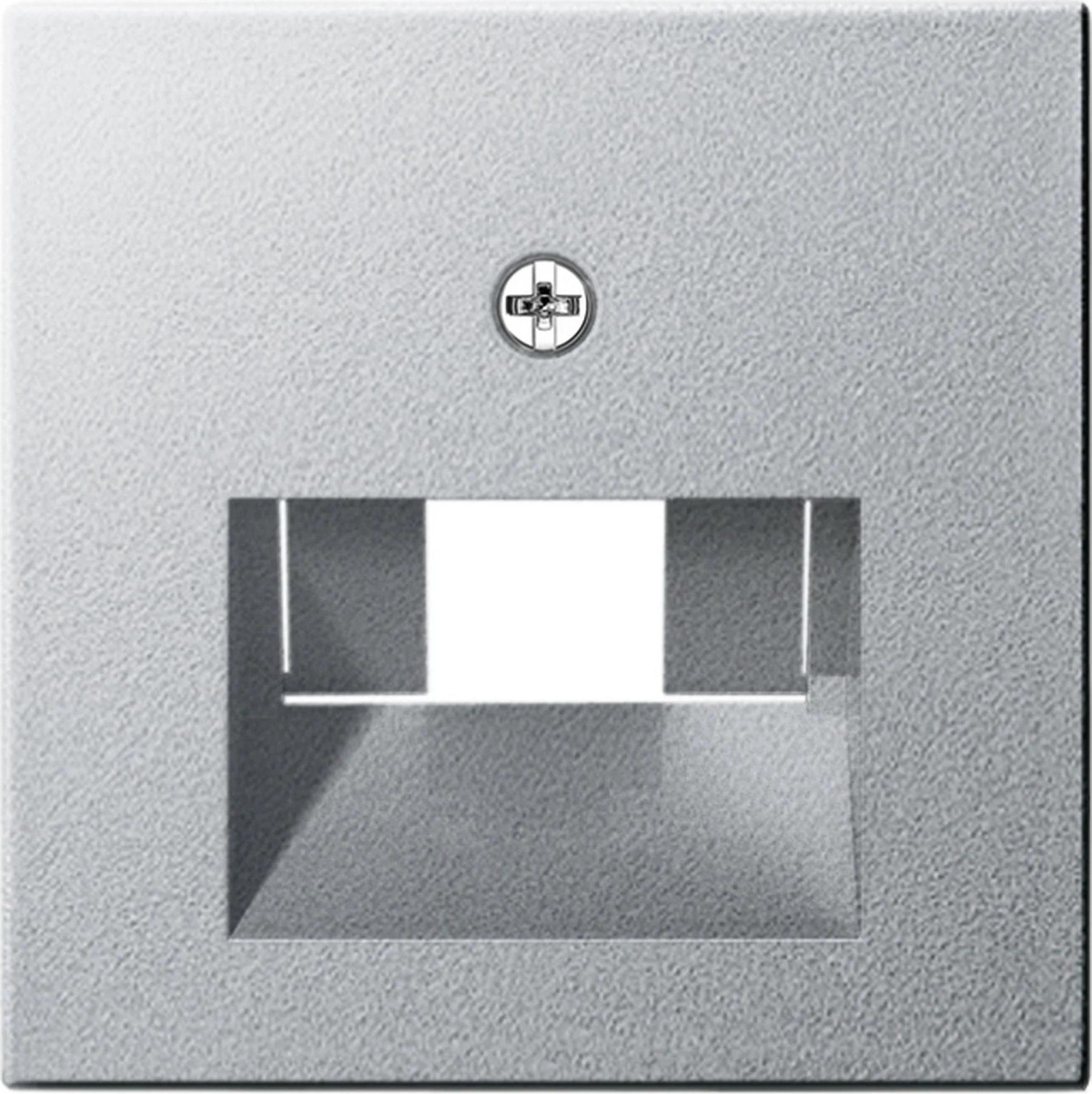 Gira afdekplaat RJ45 voor wandcontactdozen, Systeem 55, aluminium