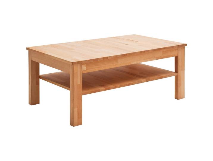 Mid.you Couchtisch, Buche, Holz, Kernbuche, massiv, rechteckig, eckig, 62x44x104 cm, Holzmöbel, Holztische, Couchtische Holz