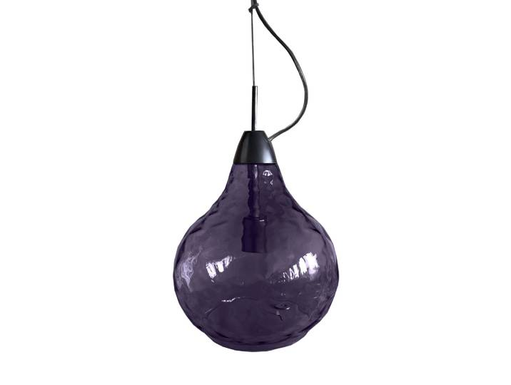 Suspension métal cloche lilas D30cm