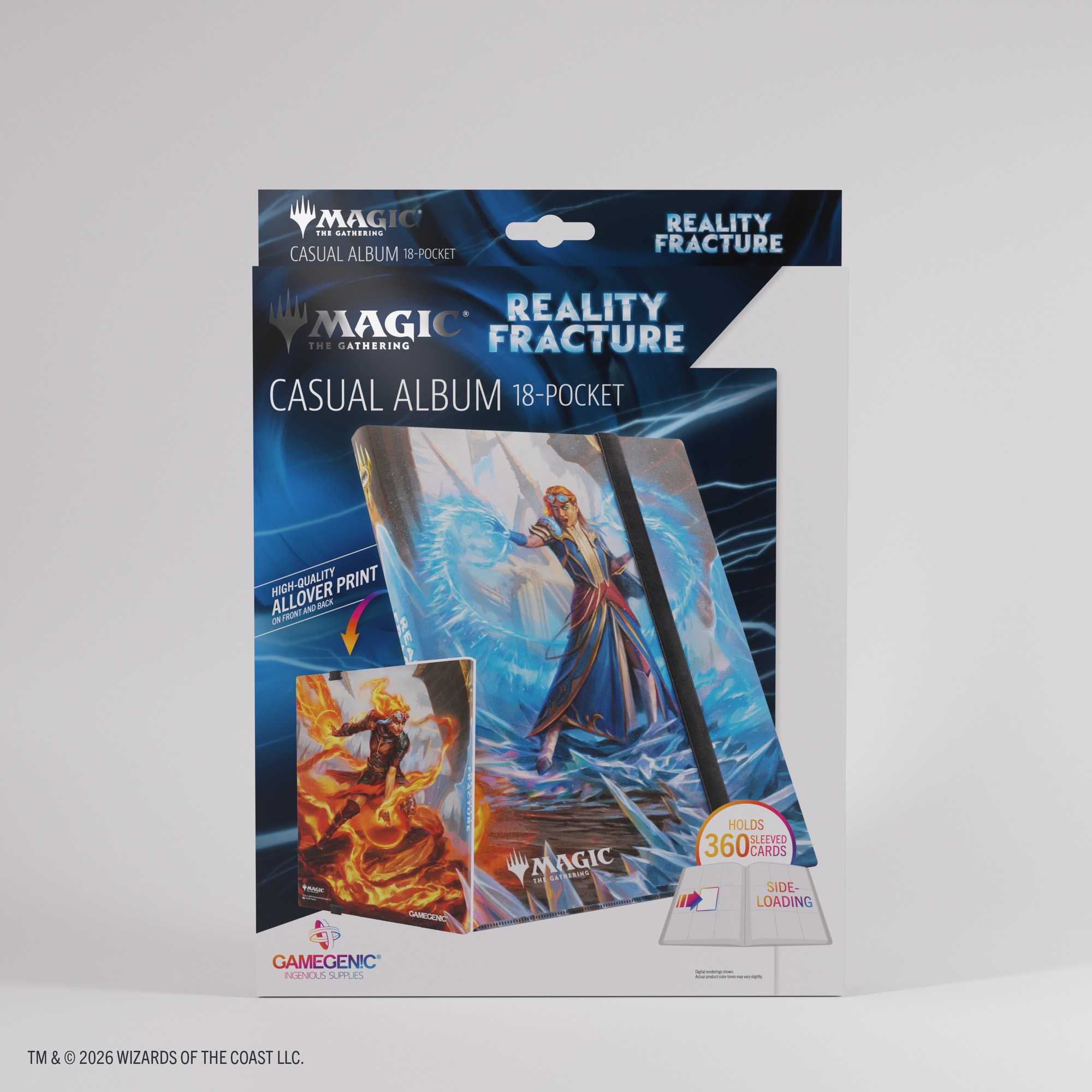 Gamegenic Magic: The Gathering Reality Fracture Casual Album 18-Pocket – Chandra, Chill of Compliance for Card Collectors, Organize Up to 360 Cards