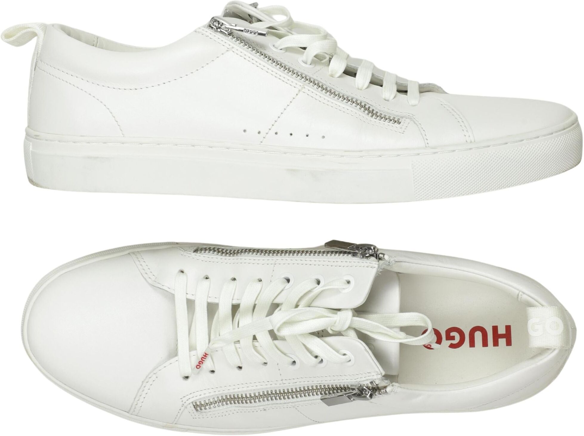 Hugo by Hugo Boss Herren Sneaker, Weiß, Gr. EU 43, Leder - Second Hand