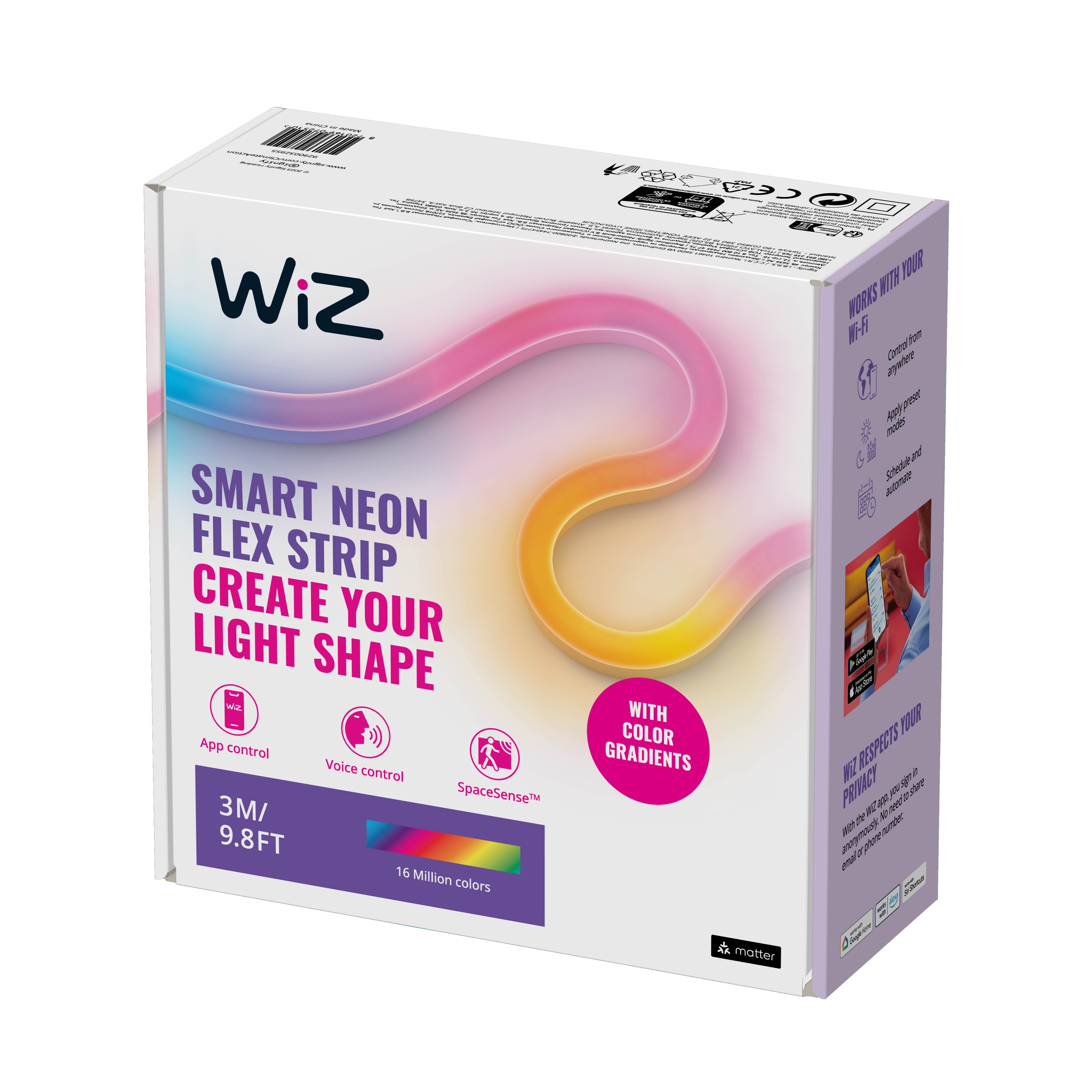 WiZ FlexStrip Tunable White & Color 3 m Einzelpack 7251000
