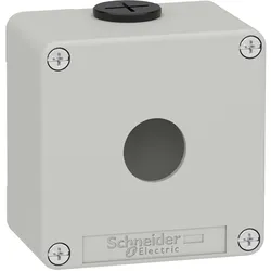 Schneider Electric Leergehäuse XAP, Metall grau, für 1x22mm XAPD1201