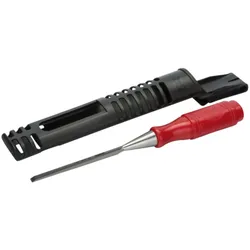 Bahco, Beitel, Stechbeitel mit rotem Griff aus Polypropylen, 25 mm
