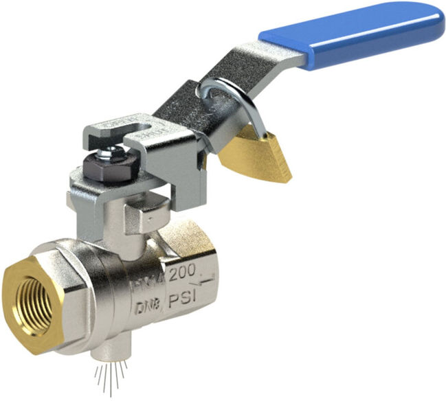 Robinet à boisseau de sécurité 26,44 mm filetage int./int. DN 20 mm RIEGLER (321.05)