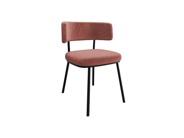 Mirjan24 Polsterstuhl Iga, Rosa, Metall, 58x75x57 cm, Esszimmer, Stühle