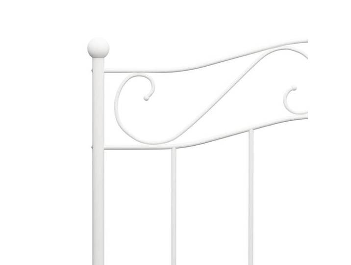 Cadre de lit Blanc Métal 100 x 200 cm_2 ans garantie_61250