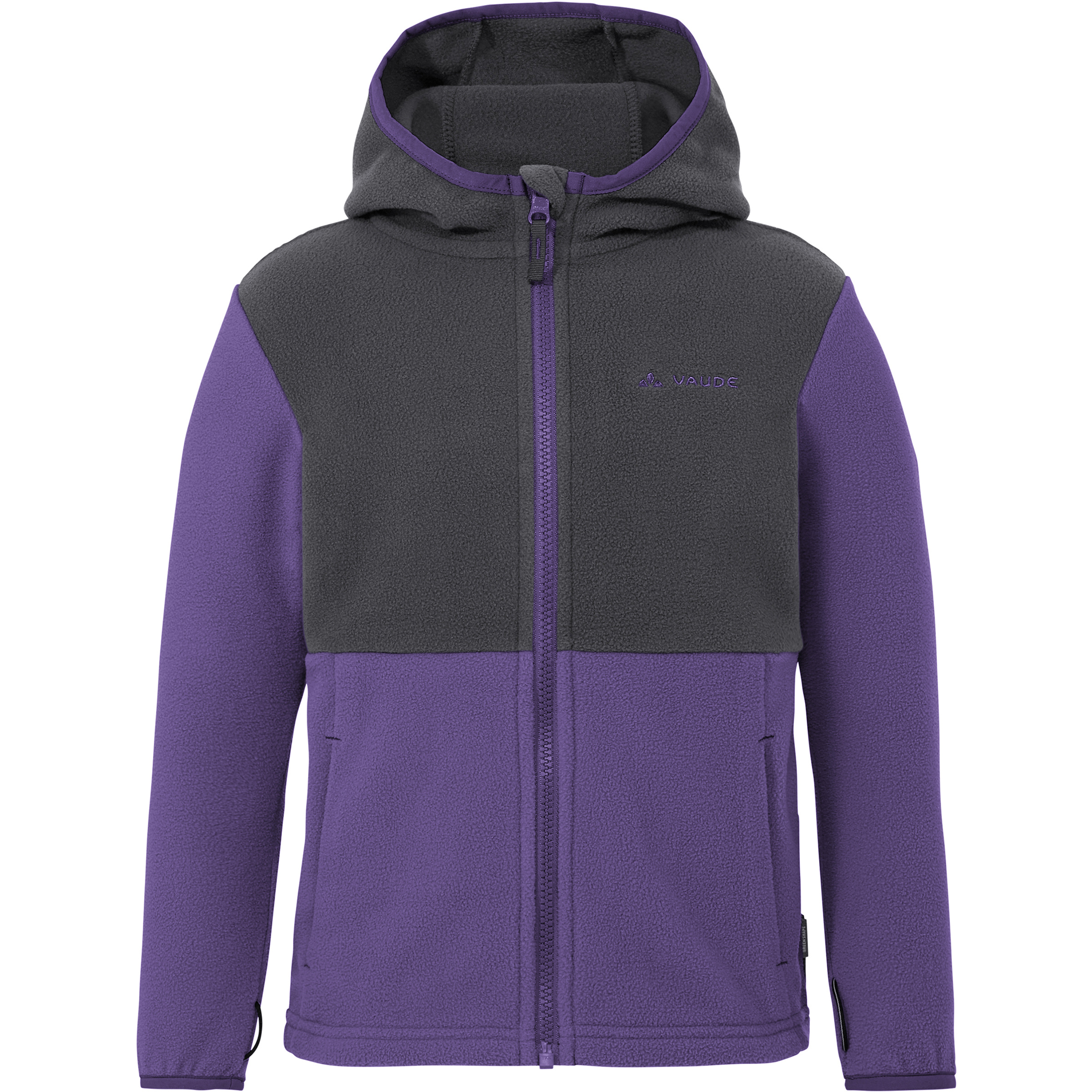 Vaude Pulex II Kinder Fleecejacke lila Größe 98 Trekking Atmungsaktiv