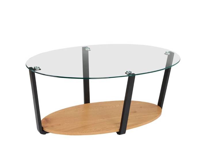 Blake-table Basse En Verre / Chêne