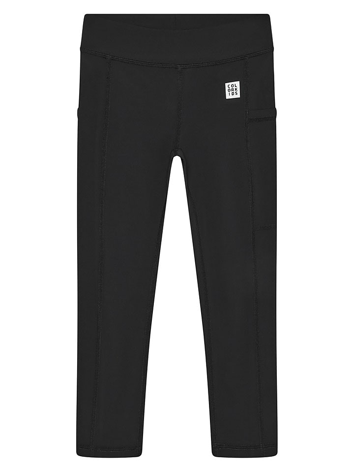 Color Kids Sport-Leggings in Schwarz - 110