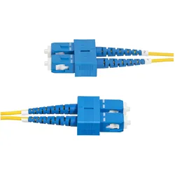 StarTech com 30 Meter LWL Patchkabel SC SC (UPC) Singlemode OS2 Duplex, 9/125μm, 40G/100G, Biegeunem (30 m), Netzwerkkabel