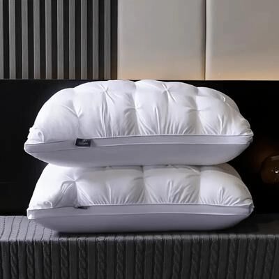 Inspired Living Grand Luxe Hotel Collection Bed Pillow 5 Star Deep Sleep Neck Support, 20x30 Inch 1pc White