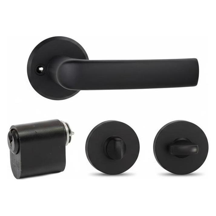MP Door handle, outdoor MRO-06-35A B set, black (Türgriff) (69570781)