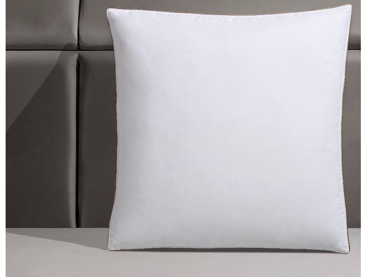 Federkopfkissen RIBECO Ella , weiss (weiß), B:80cm L:80cm, Bezug: 100% Baumwolle. Füllung: 90% Entenfeder, 10% Entendaune, Kopfkissen, Federkopfkissen, Feder & Daunenkissen zum Top-Preis