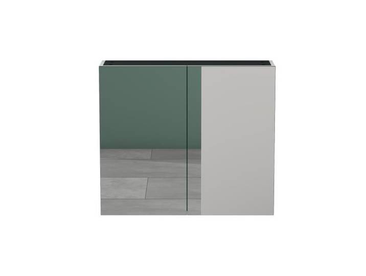 Armoire Suspendue de Salle de Bain avec Miroir Mai & Mai - Blanc Mat - 80x15x70 cm