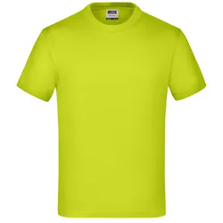 Kinder T-Shirt Basic-T "JN019" - S - acid-yellow