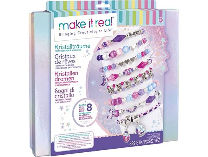Make It Real - Sieradenset Betoverende droomkristallen - Sieraden maken - Vanaf 8 jaar - Lansay