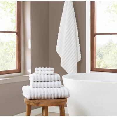 Brooklyn Loom Textured Zero Twist 6 Piece Towel Set