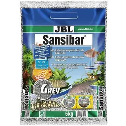 JBL Aquaristik und Terraristik Sansibar Grey, Ø 0.2-0.6 mm, grau, 5 kg (Bodengrund, sonstige Gegenstände), Aquarium Dekoration