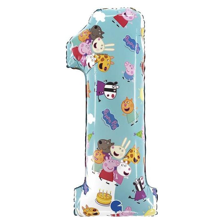 Grabo Balloons XL Peppa Pig Zahlen 1 Ballon (1x) (FL251-P)