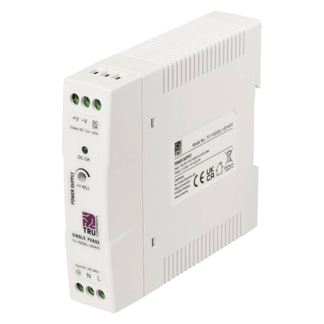 Tru Components TC-14382296 Hutschienen-Netzteil (DIN-Rail) Verbrauch (StandBy) 0 (TC-14382296)