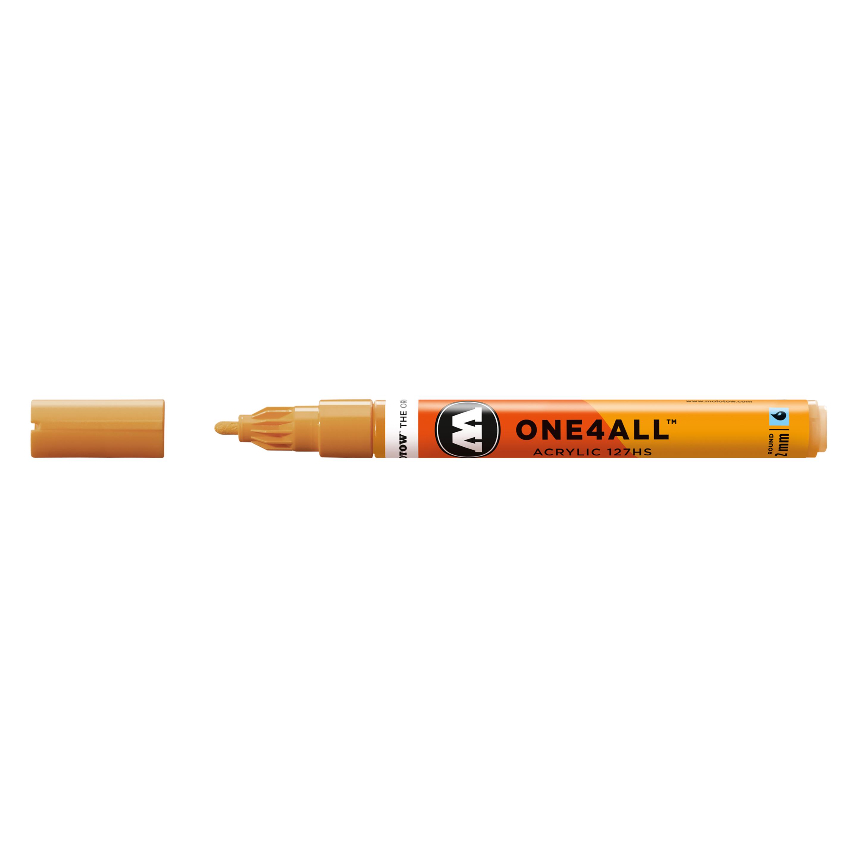 Molotow Permanentmarker One4All 127 HS nachfüllbar 2mm ockerbraun hell (1x) (MO127225)