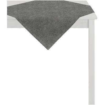 Mitteldecke APELT "1102 Loft Style, Jacquard", schwarz (anthrazit, taupe), B:85cm L:85cm, Polyester, Viskose, Tischdecken, Mitteldecke