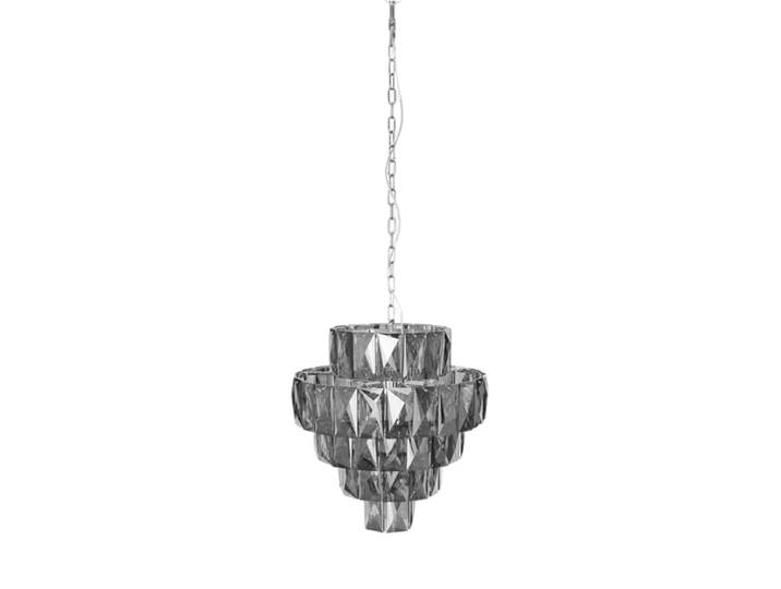 Kronleuchter „Kristall“ 6-flammig Silber, Edelgrau Invicta Interiors