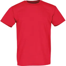 Fruit of the Loom Super Premium T - Herren Basic T-Shirt mit Rundhalsausschnitt, rot, 2XL