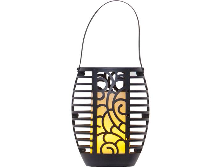 LED Solarleuchte Solar-Fackel , schwarz, B:9,5cm H:42cm L:9,5cm T:9,5cm Ø:9,5cm, PARFORCE TRADITIONAL HUNTING, Leuchten, LED Solarleuchte, 3-in-1-Nutzung, Flammen-Effekt, Dämmerungssensor