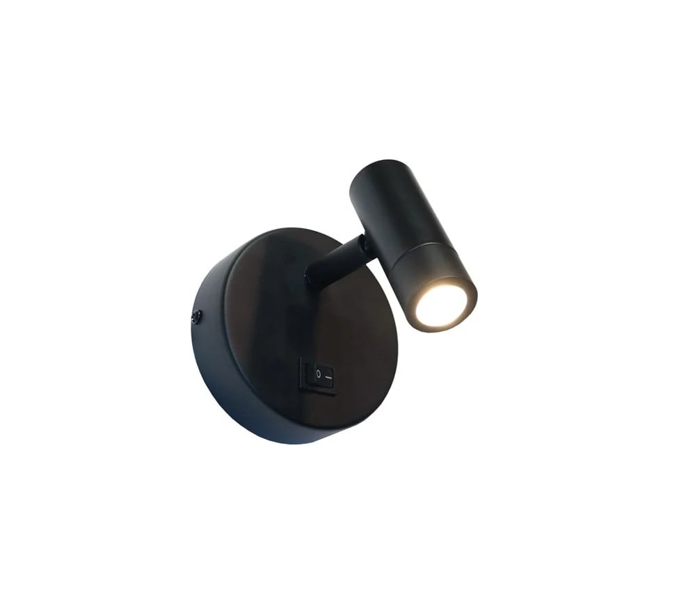Artdelight Wandlamp Simply zwart met LED