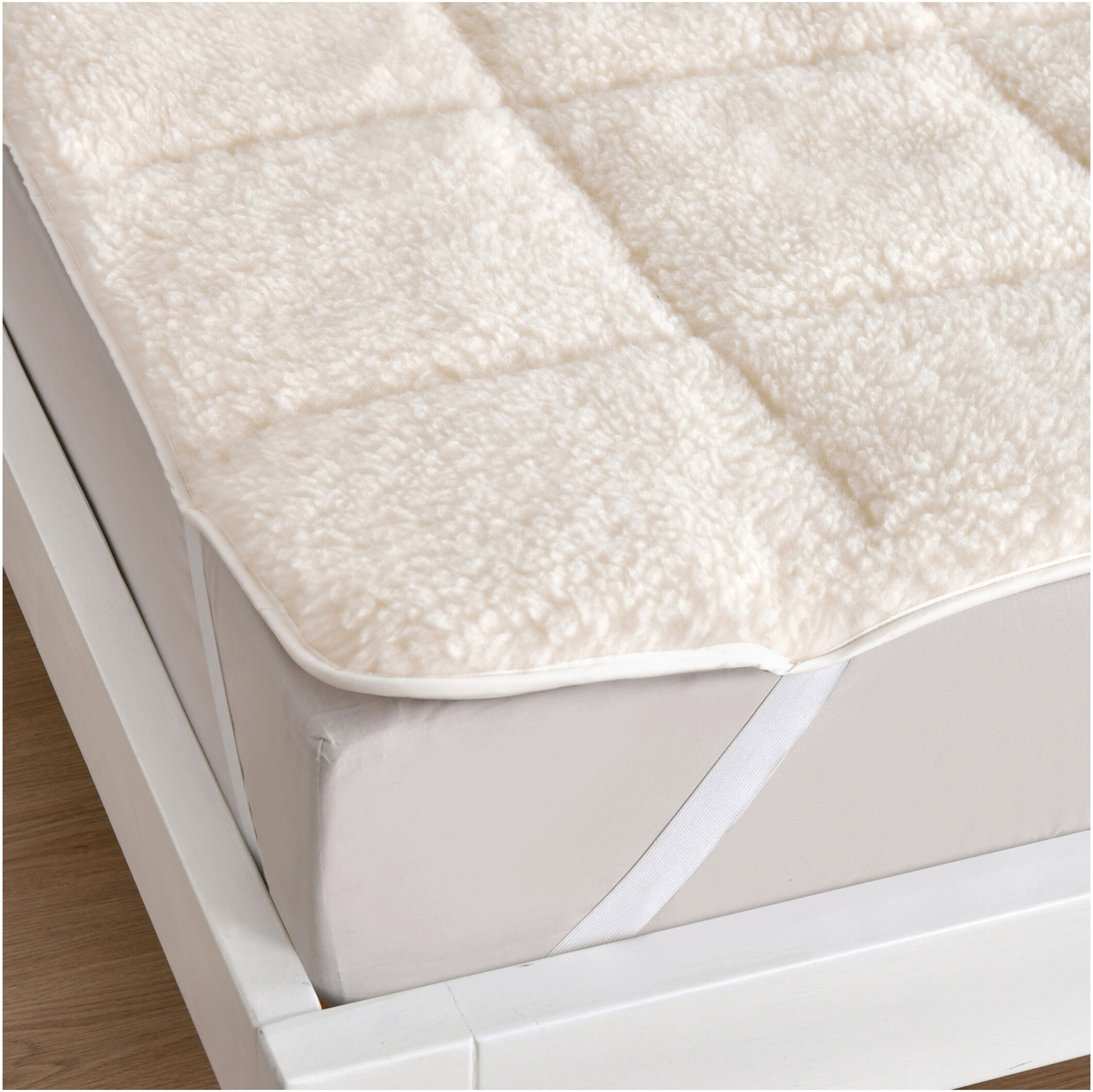 TXL COMFORT Schurwolle-Matratzenauflage, B 180 x L 200 cm