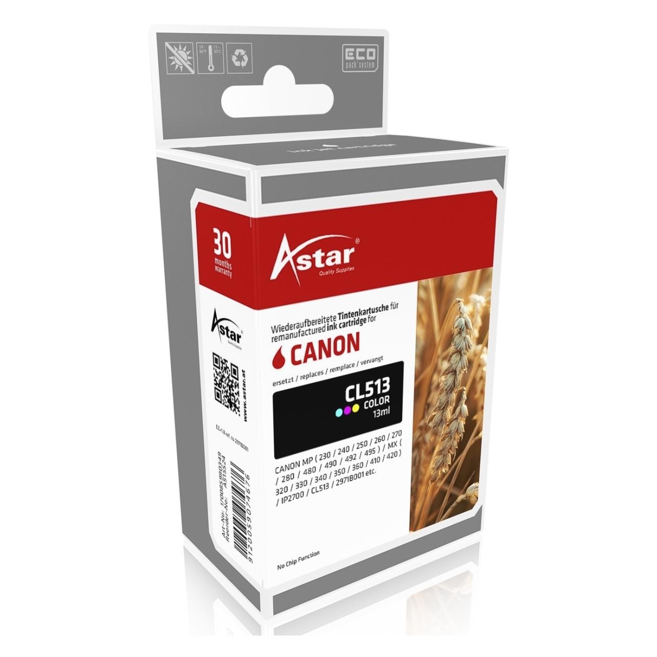 Astar 13 ml - Farbe (Cyan, Magenta, Gelb)  (BK, C, M, Y) (AS15524)