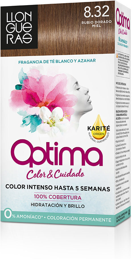 Llongueras Optima hair colour #8.32-light blond natural