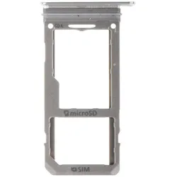 SIM Tray / SD-Kartenhalter für Samsung Galaxy S8 G950F, Farbe: Silber