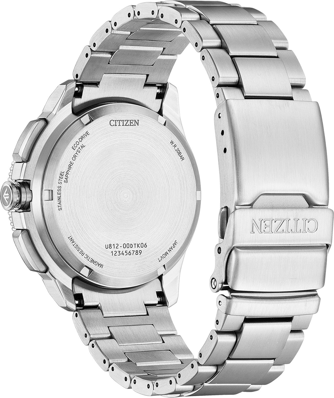 Quarzuhr CITIZEN "Wave Tracker", blau (silberfarben, blau), Armbanduhren, Herren, Quarzuhr, Armbanduhr, Solar, Herrenuhr, Edelstahlarmband, analog