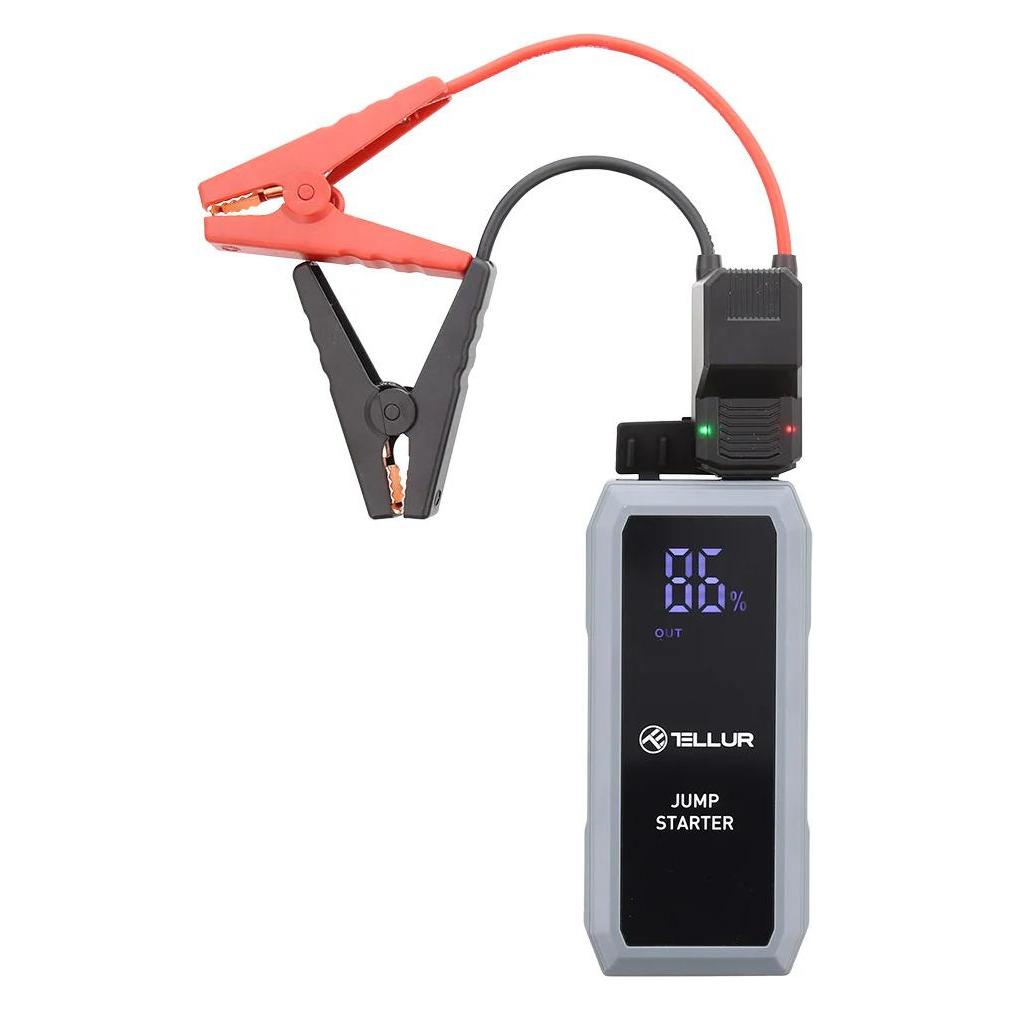 Tellur Portable Car Jump Starter, 1500A, Power Bank, 16800mAh, LED Light (1500 A, 16800 mAh) (TLL158431)