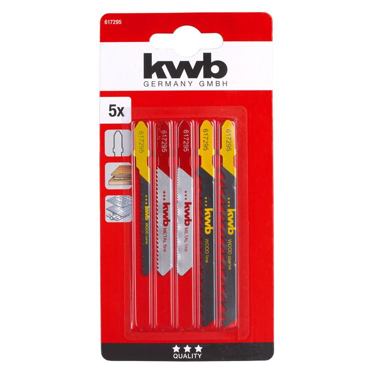 kwb 617295 Stichsägeblatt-Set für Holz und Metall 5 St. (617295)