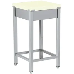 EURAST - Polyethylen-schneidetisch weiße farbe - 500x500x850 mm - 16530300