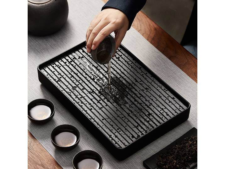 Ensemble de table de stockage d'eau en pierre constants ique domestique, service à thé chinois, petit