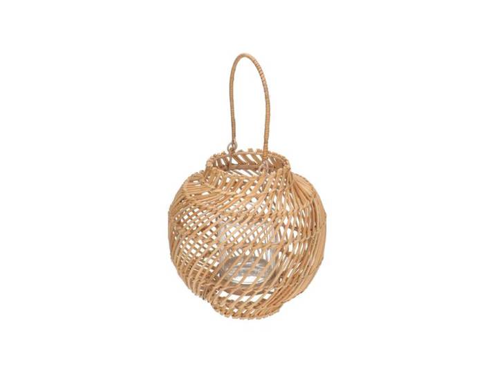 Windlicht twist, rotan, klein