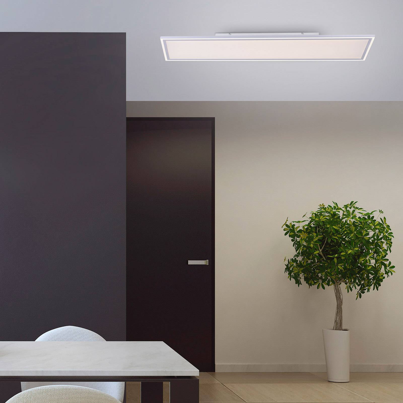 JUST LIGHT. GmbH LED Panel Edging, dimmable, White / opal, Kitchen, Plastic, Modern, LED Panel