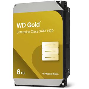 WesternDigital Festplatte WD Gold WD6004FRYZ, 3,5 Zoll, intern, SATA III, 6TB, OEM