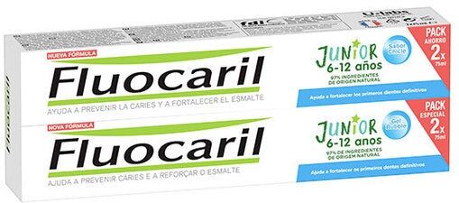 FLUOCARIL Junior Gel Dentífrico Bubble 6-12 Años Lote 2X